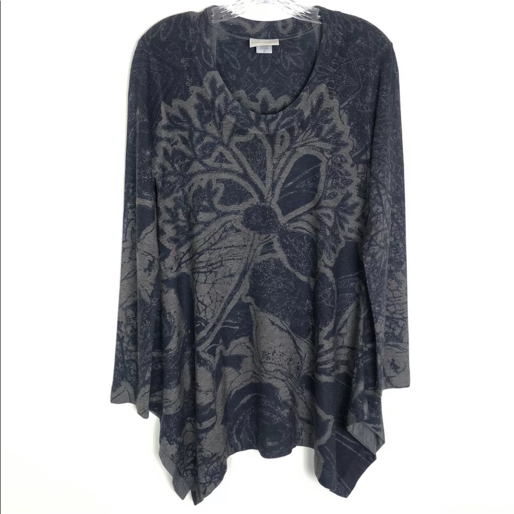 Soft Surroundings Renaissance Blue Tunic Top #24385 Size Xs Great Condition